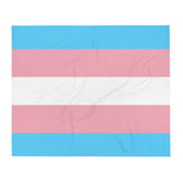 Transgender Flag Throw Blanket